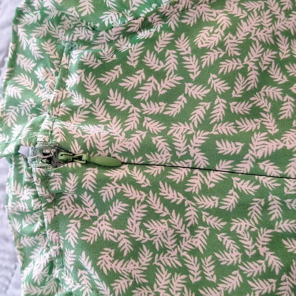 Who What Wear Sleeveless Green Floral Midi Halter Dress Green Leaf - Picture 6 of 9